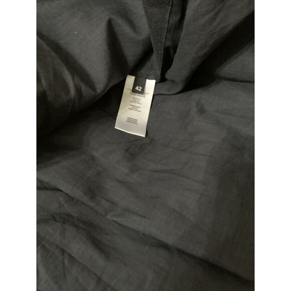 Joseph Delcie Black Ramie Tie Detail Midi Dress FR 42 Large - Picture 8 of 8